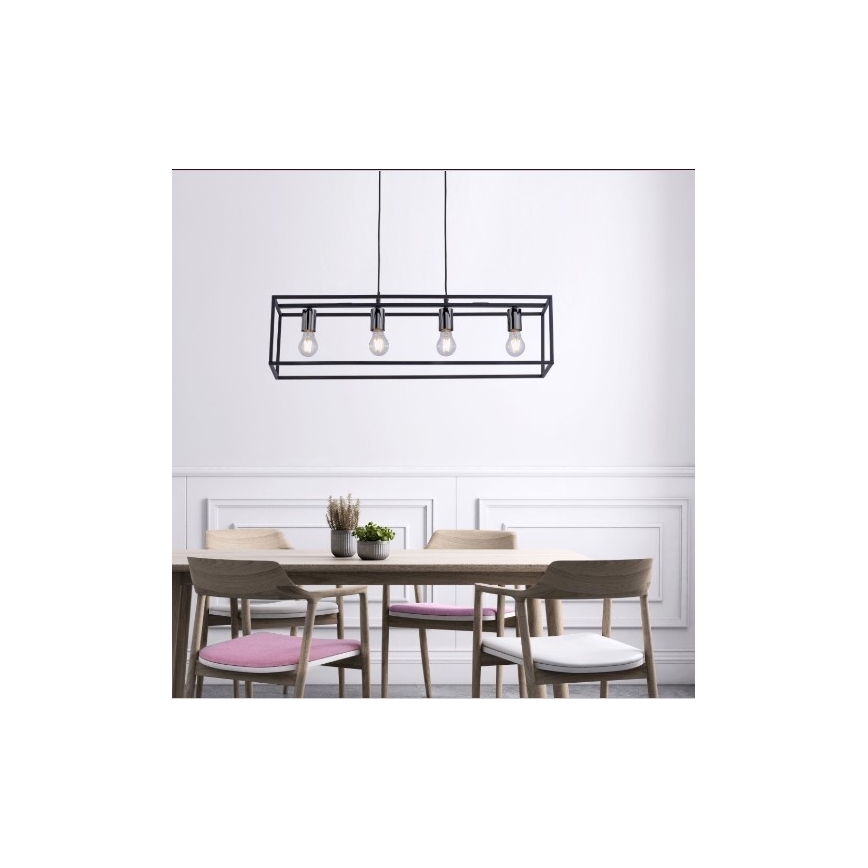 Leuchten Direkt 15854-18 - Lühter FABIO 4xE27/60W/230V
