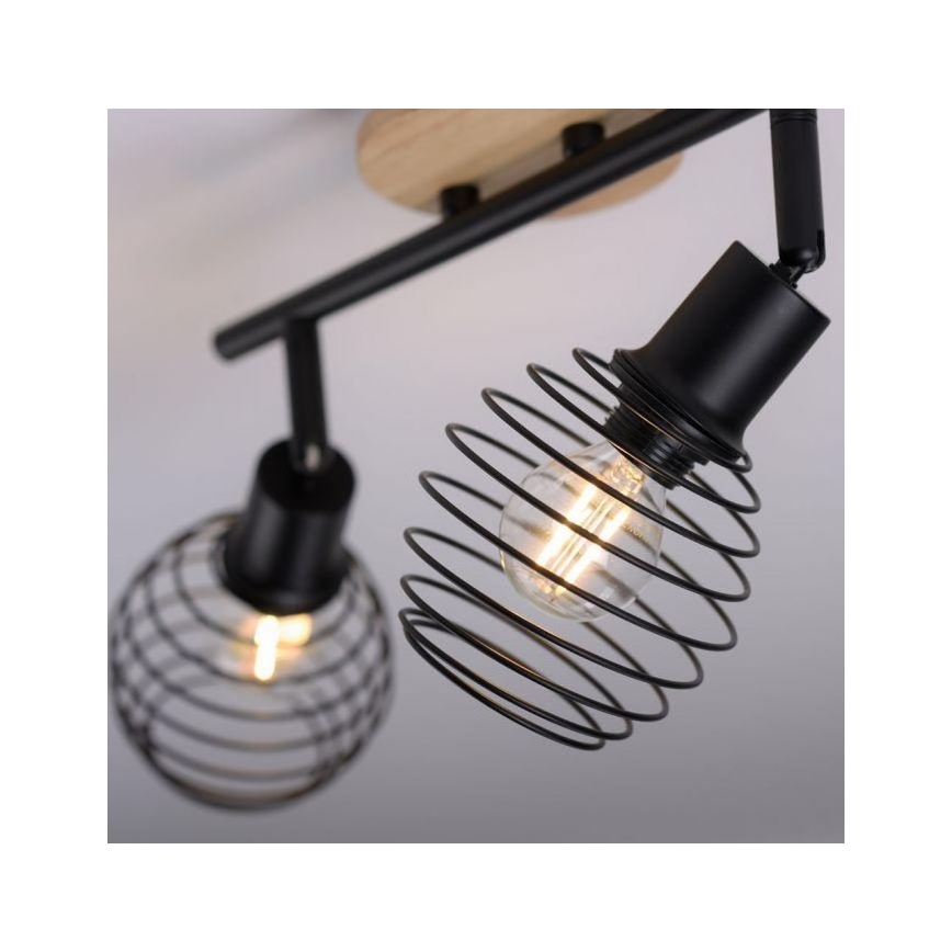 Leuchten Direkt 15922-79 - Kohtvalgusti EUGEN 2xE14/40W/230V tamm