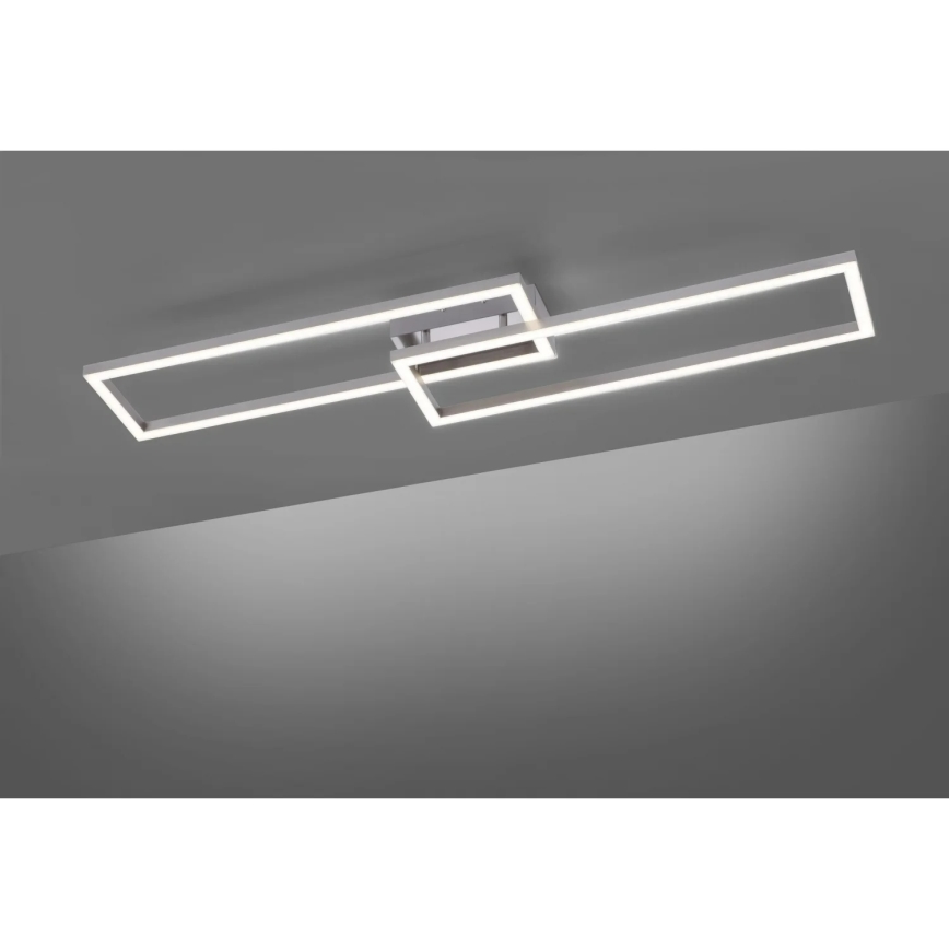 Leuchten Direkt 16430-55 - LED RGBW hämardatav laelamp MAXI 2xLED/18W/230V 2700-5000K mattkroom + kaugjuhtimispult