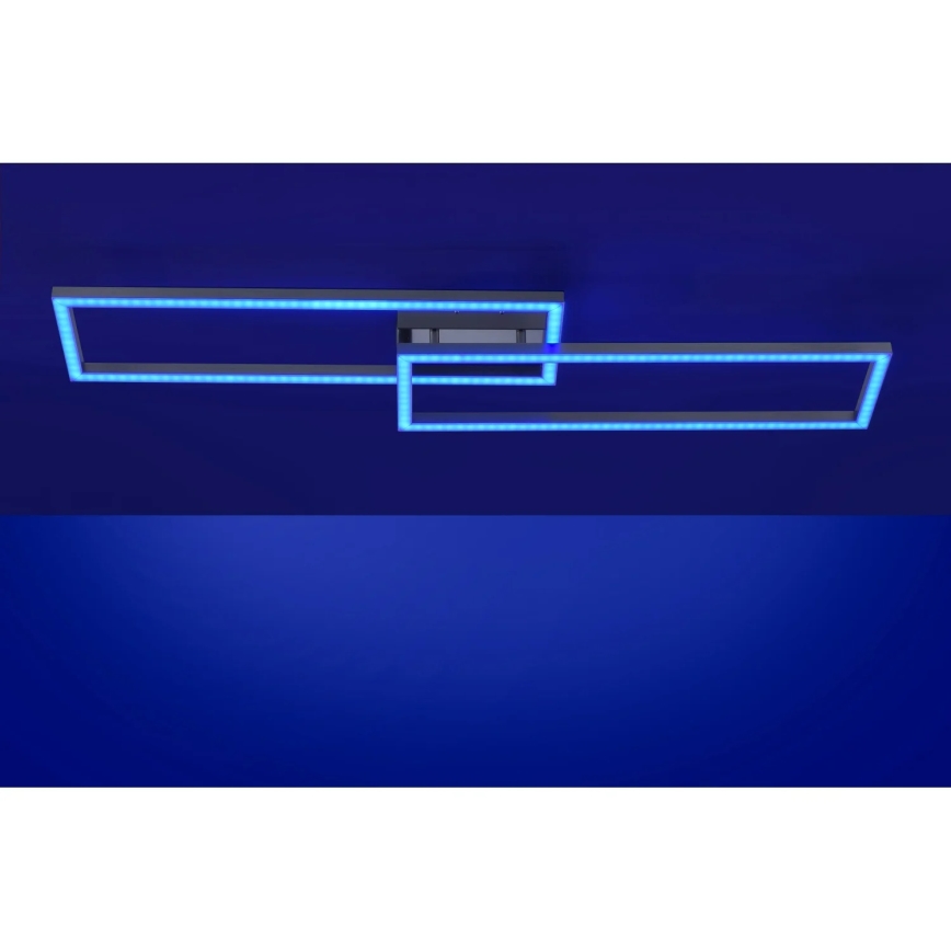 Leuchten Direkt 16430-55 - LED RGBW hämardatav laelamp MAXI 2xLED/18W/230V 2700-5000K mattkroom + kaugjuhtimispult