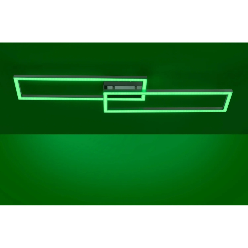 Leuchten Direkt 16430-55 - LED RGBW hämardatav laelamp MAXI 2xLED/18W/230V 2700-5000K mattkroom + kaugjuhtimispult