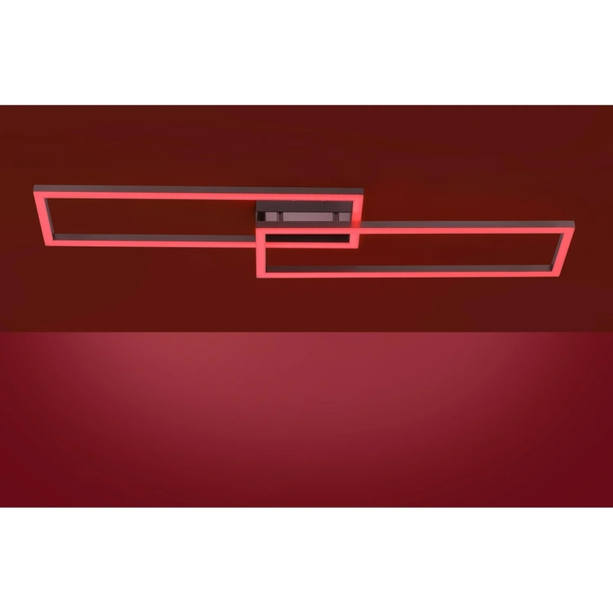 Leuchten Direkt 16430-55 - LED RGBW hämardatav laelamp MAXI 2xLED/18W/230V 2700-5000K mattkroom + kaugjuhtimispult