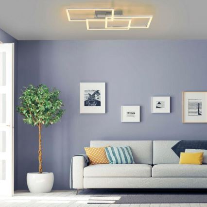 Leuchten Direkt 16431-55 - RGB LED Hämardatav pinnale kinnitatav lühter MAXI LED/27W/230V + kaugjuhtimispult
