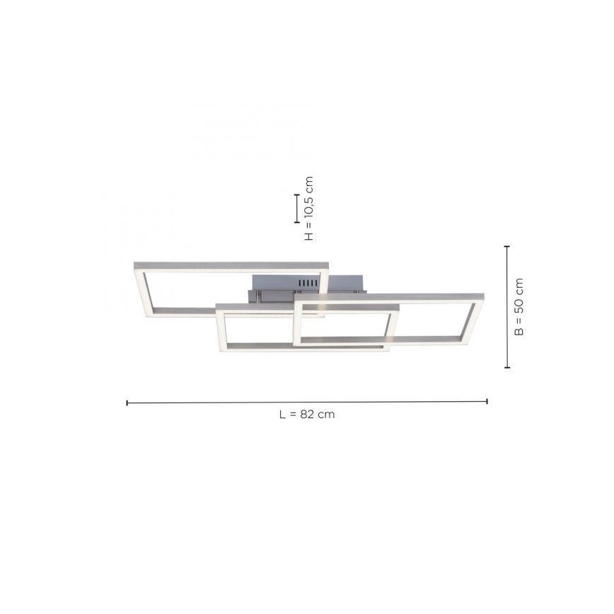 Leuchten Direkt 16431-55 - RGB LED Hämardatav pinnale kinnitatav lühter MAXI LED/27W/230V + kaugjuhtimispult