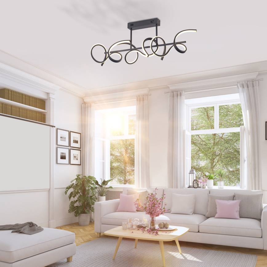 Leuchten Direkt 19032-18 - LED Hämardatav lühter CURLS 3xLED/25,8W/230V