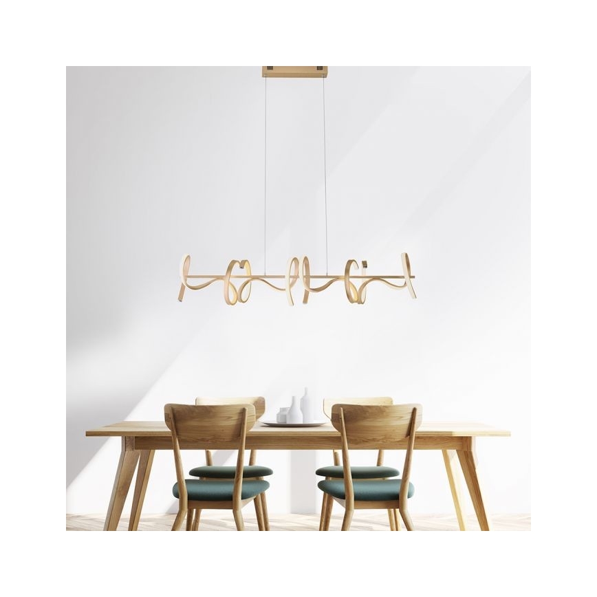 Leuchten Direkt 19033-60 - LED Hämardatav lühter CURLS LED/40,8W/230V