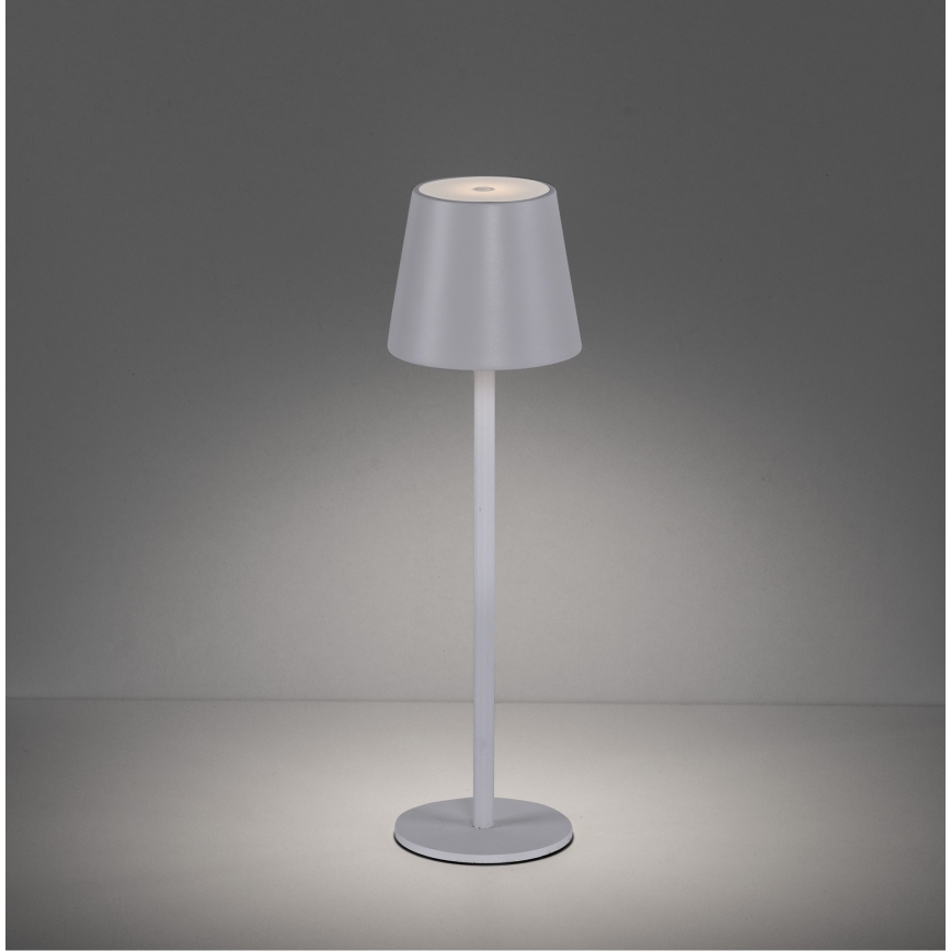 Leuchten Direkt 19250-16 - LED Väli hämardatav laetav laualamp EURIA LED/3W/5V 2600 mAh IP54 valge