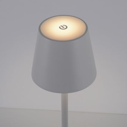 Leuchten Direkt 19250-16 - LED Väli hämardatav laetav laualamp EURIA LED/3W/5V 2600 mAh IP54 valge