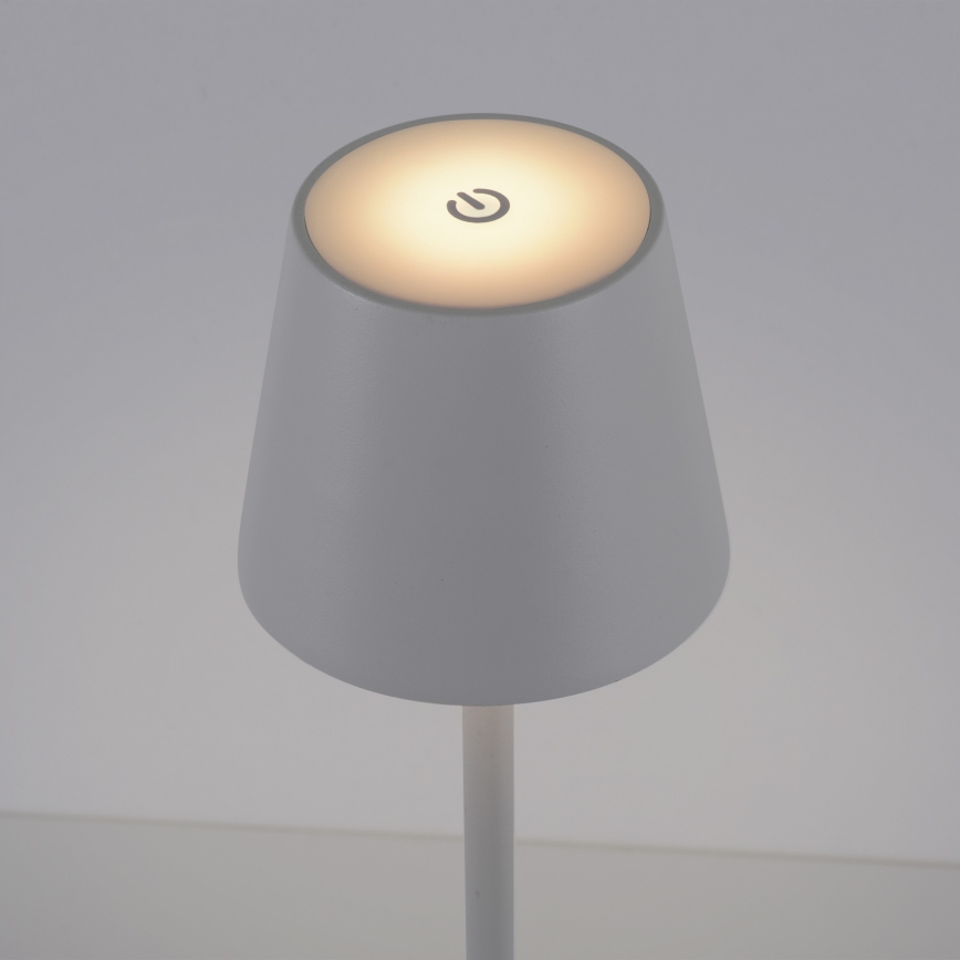 Leuchten Direkt 19250-16 - LED Väli hämardatav laetav laualamp EURIA LED/3W/5V 2600 mAh IP54 valge