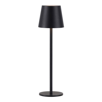 Leuchten Direkt 19250-18 - LED Väli hämardatav laetav laualamp EURIA LED/3W/5V 2600 mAh IP54 must
