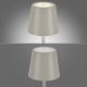 Leuchten Direkt 19250-40 - LED Väli hämardatav laetav laualamp EURIA LED/3W/5V IP54 hall