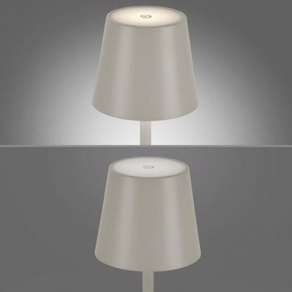 Leuchten Direkt 19250-40 - LED Väli hämardatav laetav laualamp EURIA LED/3W/5V 2600 mAh IP54 hall