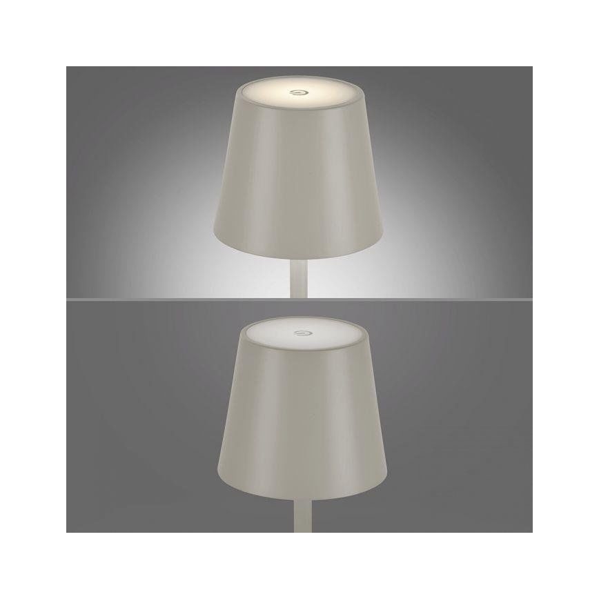 Leuchten Direkt 19250-40 - LED Väli hämardatav laetav laualamp EURIA LED/3W/5V 2600 mAh IP54 hall