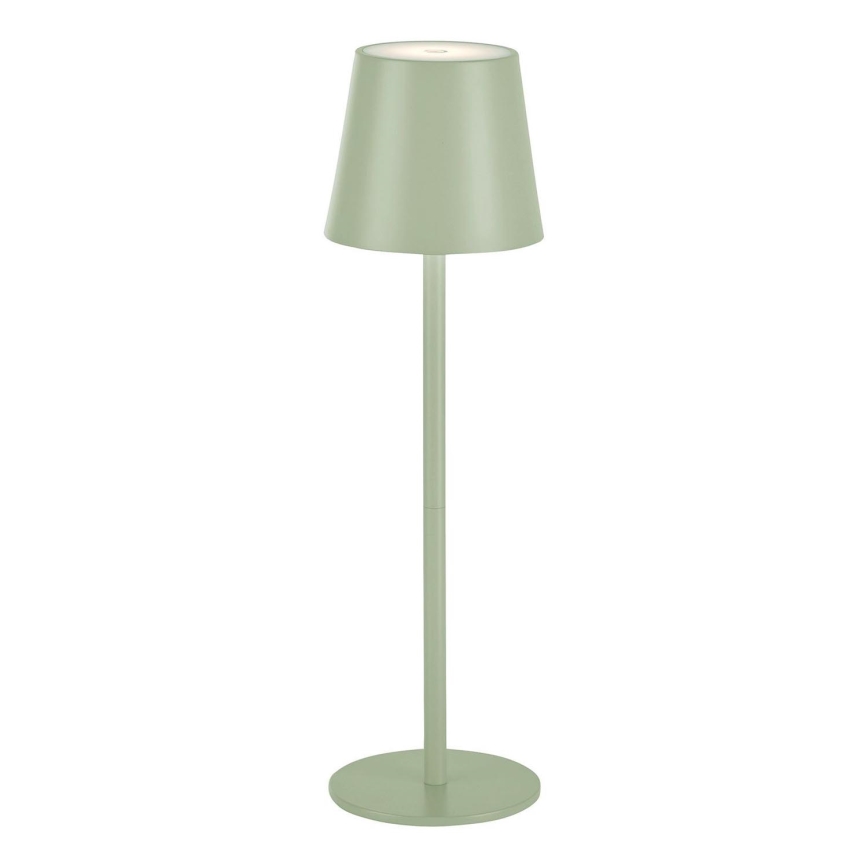 Leuchten Direkt 19250-43 - LED Väli hämardatav laetav laualamp EURIA LED/3W/5V IP54 roheline