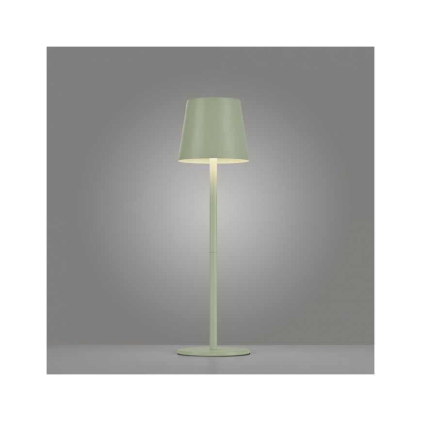Leuchten Direkt 19250-43 - LED Väli hämardatav laetav laualamp EURIA LED/3W/5V IP54 roheline