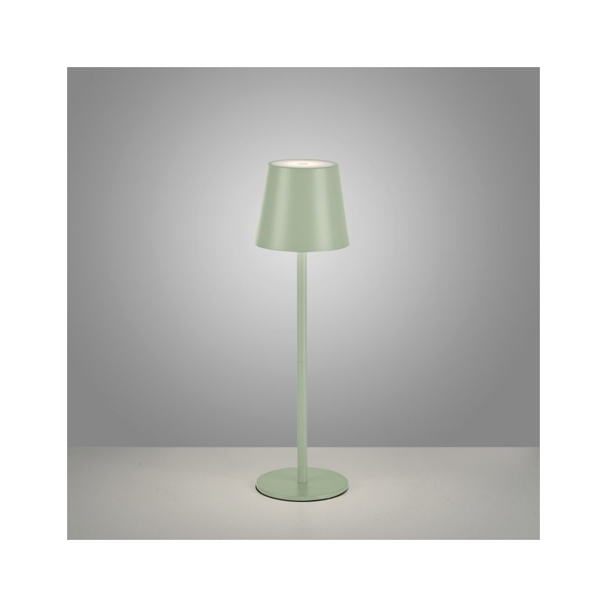 Leuchten Direkt 19250-43 - LED Väli hämardatav laetav laualamp EURIA LED/3W/5V IP54 roheline