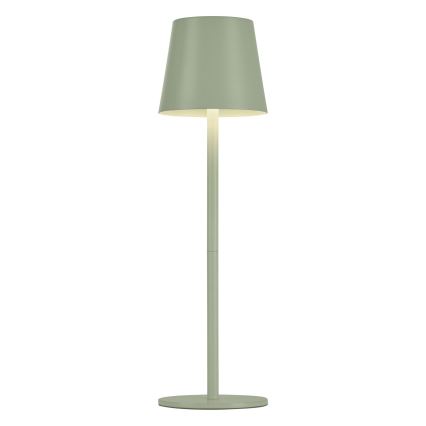 Leuchten Direkt 19250-43 - LED Väli hämardatav laetav laualamp EURIA LED/3W/5V IP54 roheline