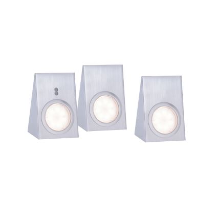 Leuchten Direkt 84111-55-3 - KOMPLEKT 3x LED Mööblivalgustus anduriga THEO LED/3,6W/230V