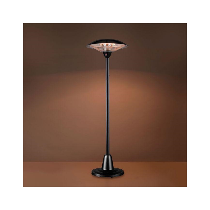 Leuchten Direkt 99501-18 - Väli küttekeha GLOW 1500-3000W/230V 1,87 m IP34 must