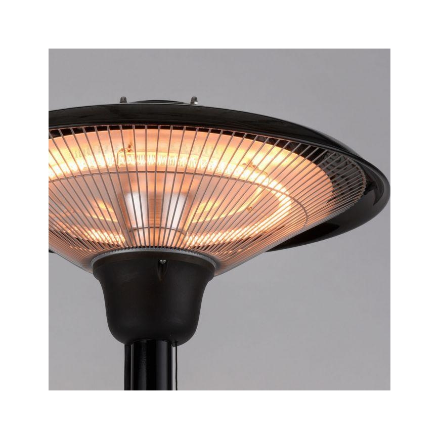 Leuchten Direkt 99501-18 - Väli küttekeha GLOW 1500-3000W/230V 1,87 m IP34 must