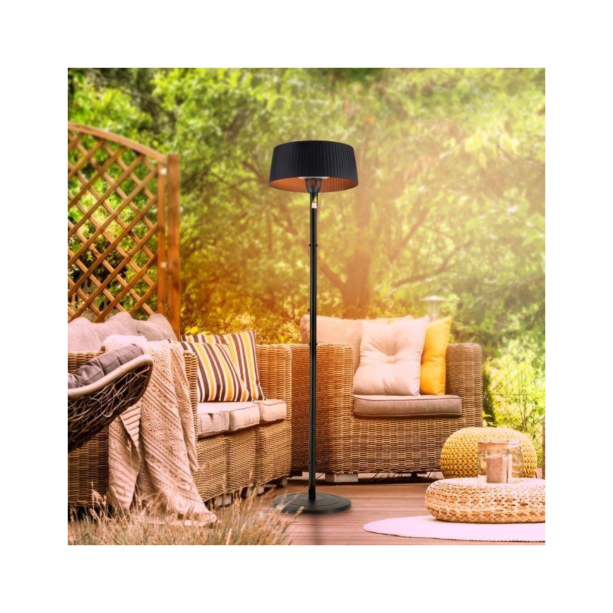 Leuchten Direkt 99507-18 - Väli küttekeha GLOW 1500W/230V 1,95 m IP44 must