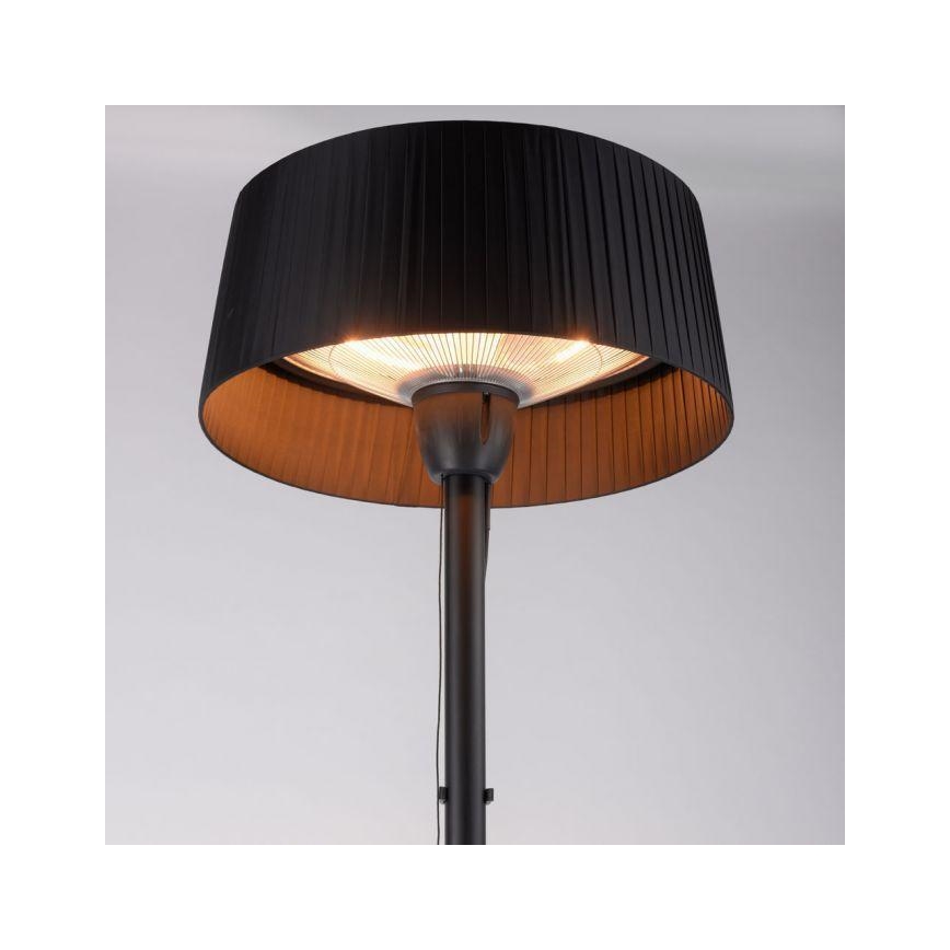 Leuchten Direkt 99507-18 - Väli küttekeha GLOW 1500W/230V 1,95 m IP44 must