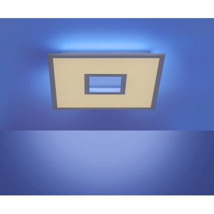 Leuchten Direkt 11645-16 - RGB LED Hämardatav laevalgusti RECESS LED/22,5W/230V + LED/5W + kaugjuhtimispult