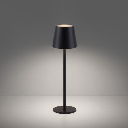 Leuchten Direkt 19250-18 - LED Väli hämardatav laetav laualamp EURIA LED/3W/5V 2600 mAh IP54 must