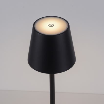 Leuchten Direkt 19250-18 - LED Väli hämardatav laetav laualamp EURIA LED/3W/5V 2600 mAh IP54 must