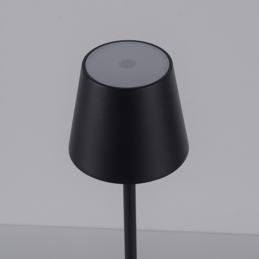 Leuchten Direkt 19250-18 - LED Väli hämardatav laetav laualamp EURIA LED/3W/5V 2600 mAh IP54 must