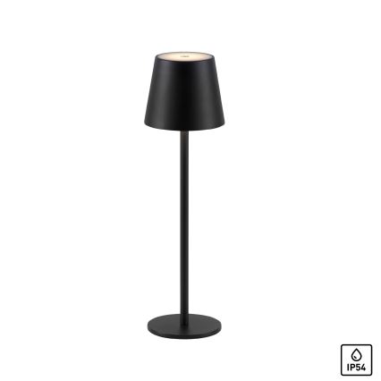 Leuchten Direkt 19250-18 - LED Väli hämardatav laetav laualamp EURIA LED/3W/5V 2600 mAh IP54 must