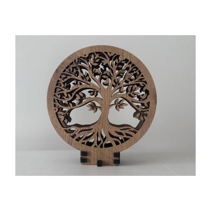 Li-Go 23577/DUB2 - LED-hämardatav laualamp LED/12W/230V 20x22 cm tamm/Elupuu