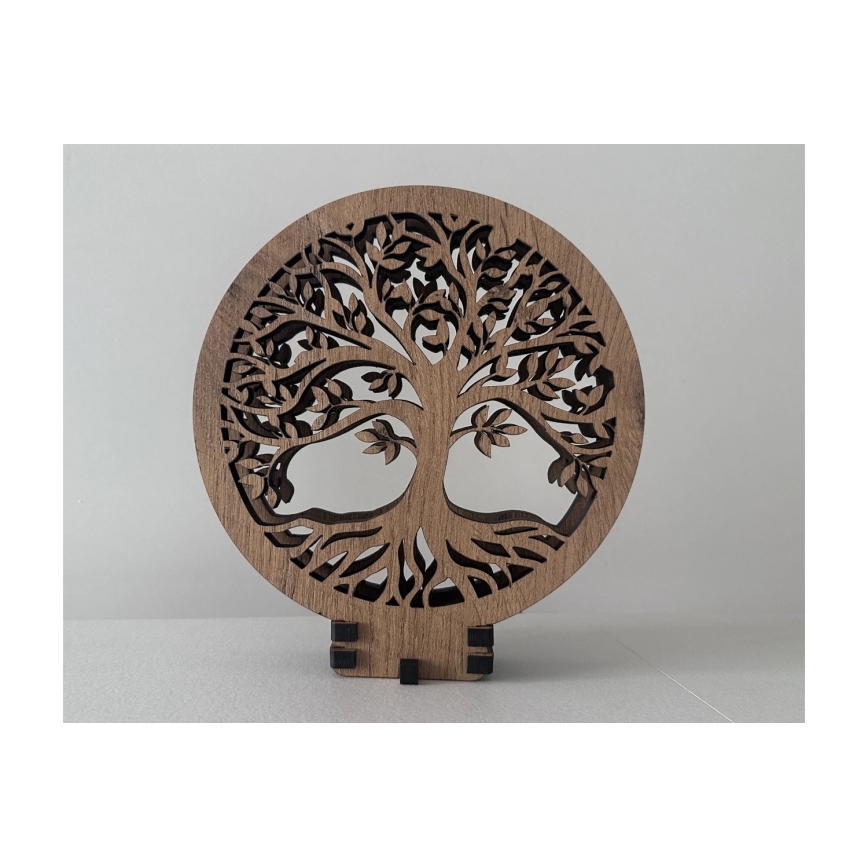 Li-Go 23577/DUB2 - LED-hämardatav laualamp LED/12W/230V 20x22 cm tamm/Elupuu