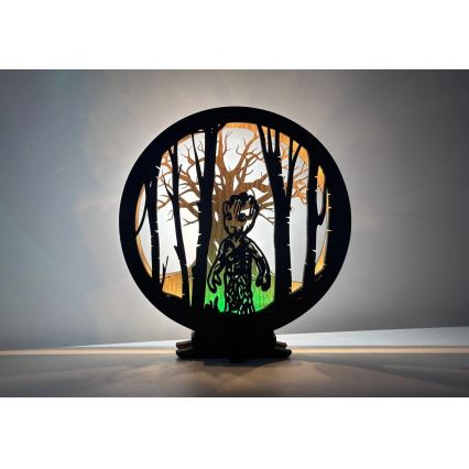 Li-Go 23613/DUB2 - Hämardatav LED-lauavalgusti LED/12W/230V 20x22 cm tamm/Grut