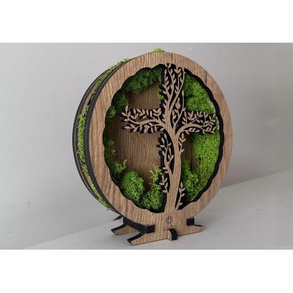 Li-Go 23622/DUB2 - Dekoratiivne hämardatav LED laualamp LED/12W/230V 20x22 cm tamm/Rist samblas