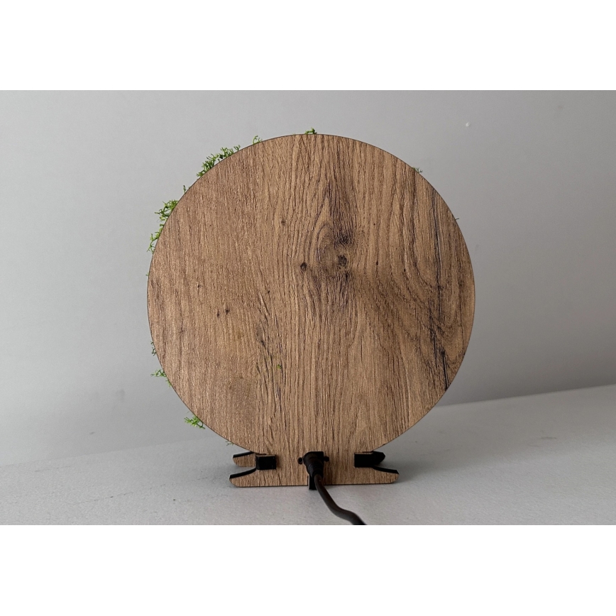 Li-Go 23622/DUB2 - Dekoratiivne hämardatav LED laualamp LED/12W/230V 20x22 cm tamm/Rist samblas