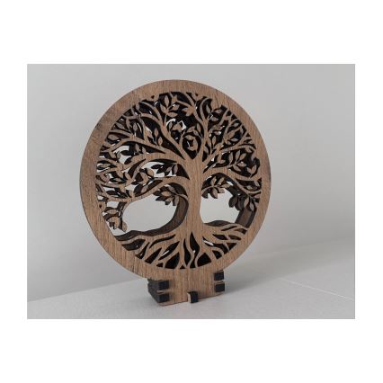 Li-Go 23648/DUB2 - LED-hämardatav lauakaunistus LED/12W/230V 30x31 cm tamm/Elupuu