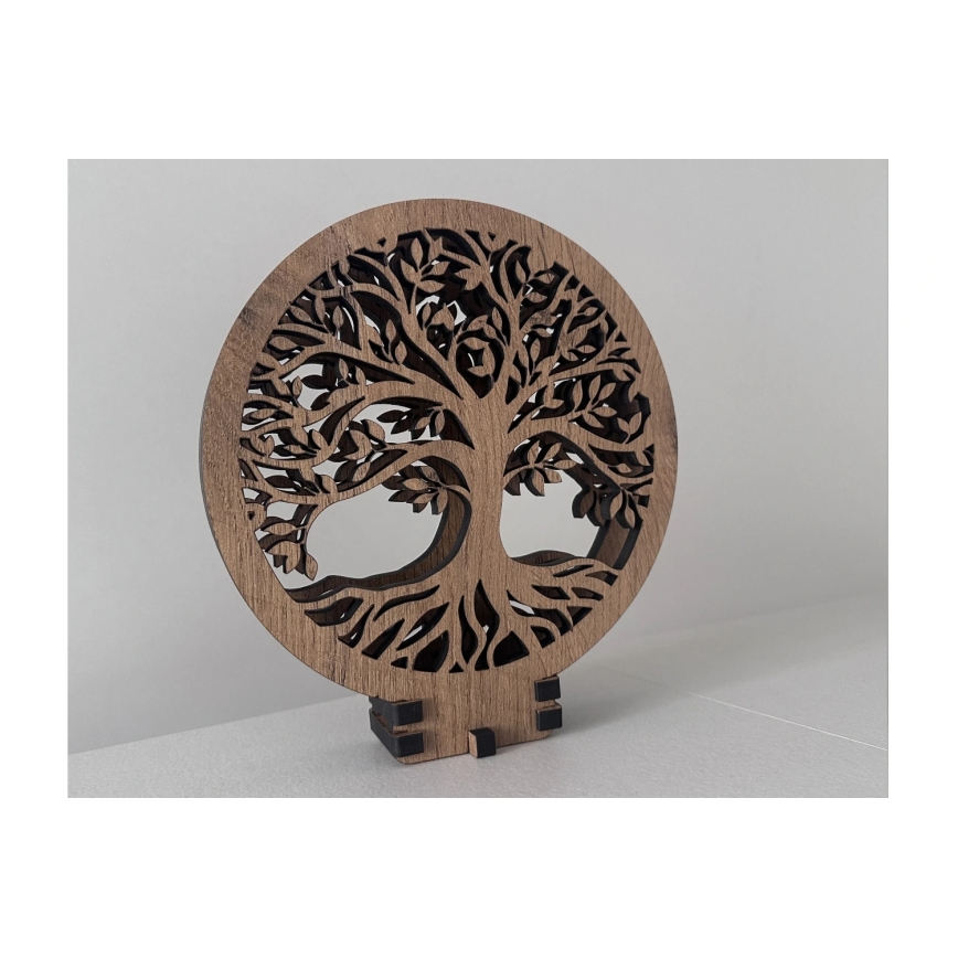 Li-Go 23648/DUB2 - LED-hämardatav lauakaunistus LED/12W/230V 30x31 cm tamm/Elupuu