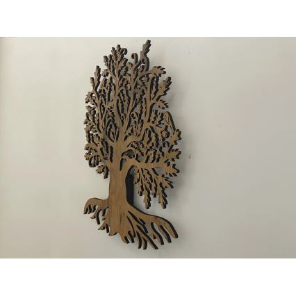 Li-Go 23673/DUB2 - LED hämardatav seinakaunistus LED/10W/5V 20000 mAh 45x55 cm tamm + kaugjuhtimispult