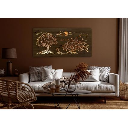 Li-Go 5307/DUB2 - hämardatav LED-seinakaunistus LED/24W/230V 120x60 cm tamm/Tři duby