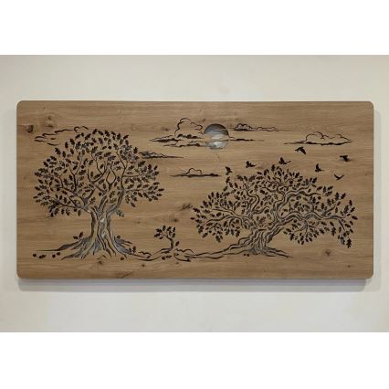 Li-Go 5307/DUB2 - hämardatav LED-seinakaunistus LED/24W/230V 120x60 cm tamm/Tři duby