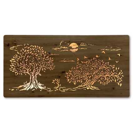 Li-Go 5307/DUB2 - hämardatav LED-seinakaunistus LED/24W/230V 120x60 cm tamm/Tři duby