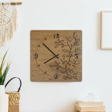 Li-Go 5499/DUB2 - Seinakell 1xAA 40x40 cm tamm