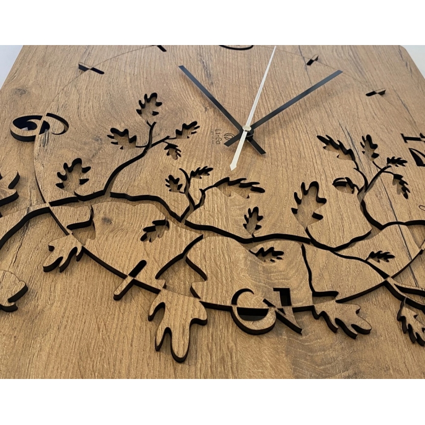 Li-Go 5499/DUB2 - Seinakell 1xAA 40x40 cm tamm