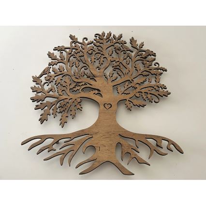 Li-Go 5729/DUB2 - LED seinakaunistus liikumisanduriga LED/10W/5V 90x110 cm tamm