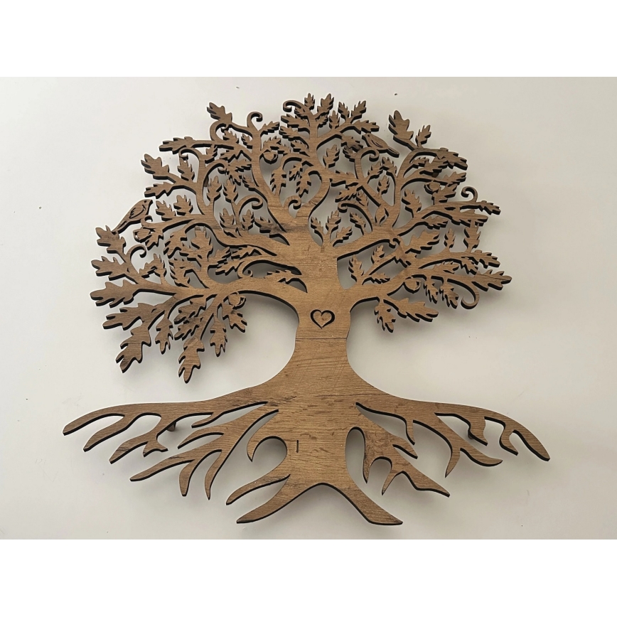 Li-Go 5729/DUB2 - LED seinakaunistus liikumisanduriga LED/10W/5V 90x110 cm tamm