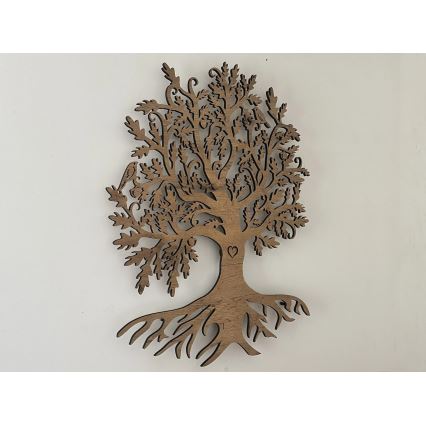 Li-Go 5729/DUB2 - LED seinakaunistus liikumisanduriga LED/10W/5V 90x110 cm tamm