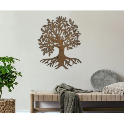 Li-Go 5732/DUB/S2 - LED hämardatav seinakaunistus LED/10W/5V 20000 mAh 68x80 cm tamm