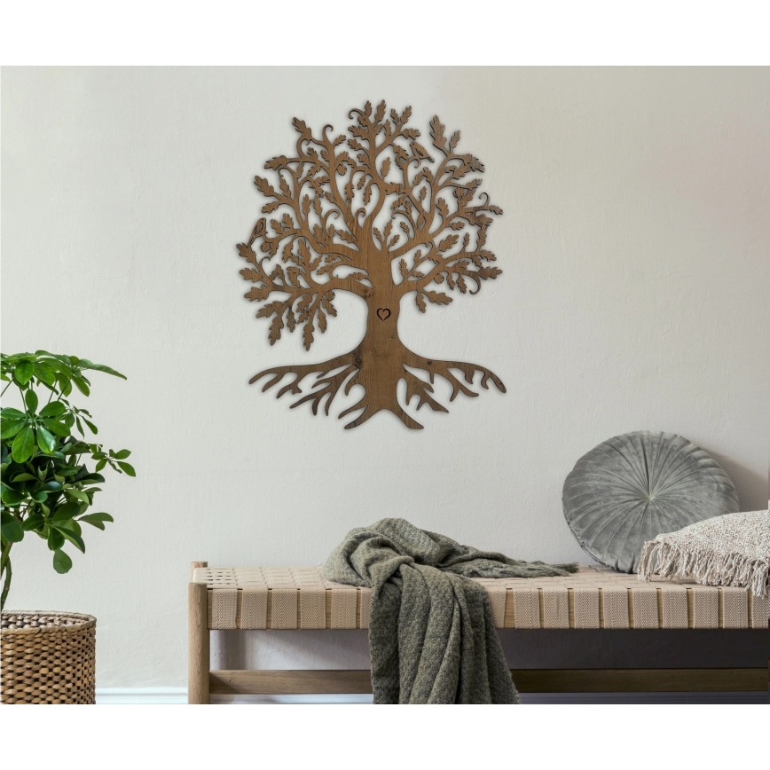 Li-Go 5732/DUB/S2 - LED hämardatav seinakaunistus LED/10W/5V 20000 mAh 68x80 cm tamm