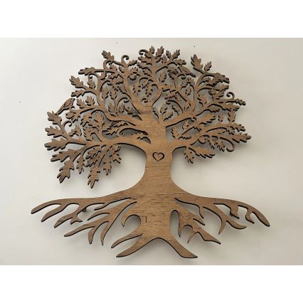 Li-Go 5732/DUB/S2 - LED hämardatav seinakaunistus LED/10W/5V 20000 mAh 68x80 cm tamm